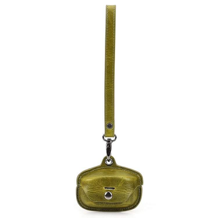 Crazy Horse Leather Wireless Bluetooth Earphone Cover For Sony WF-1000XM4