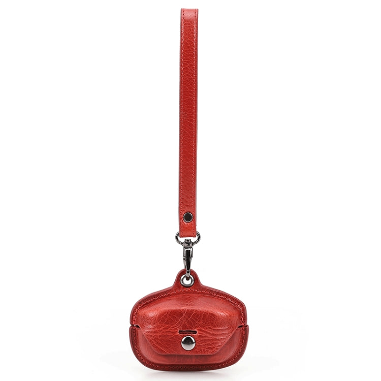 Crazy Horse Leather Wireless Bluetooth Earphone Cover For Sony WF-1000XM4