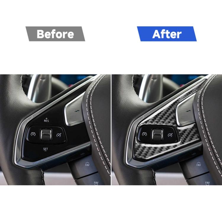For Chevrolet Corvette C8 2pcs /Set Steering Wheel Button Frame Sticker