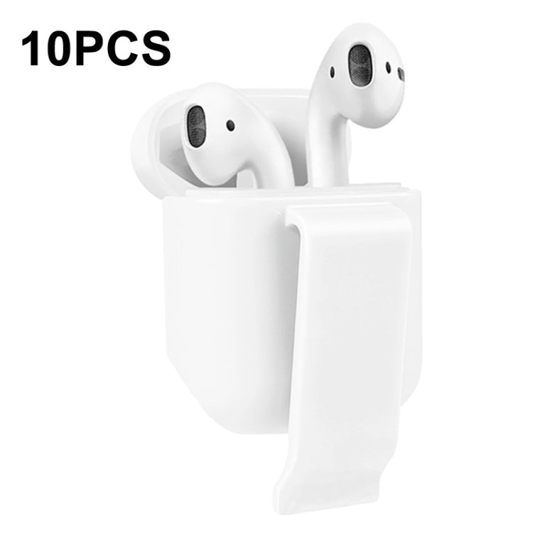 10 PCS Portable Headset Waist Hanging Protective Cover, Suitable For AirPods 2, Waist Hanging Navy, Waist Hanging Gray, Waist Hanging White, Waist Hanging Pink, Waist Hanging Red, Waist Hanging Black