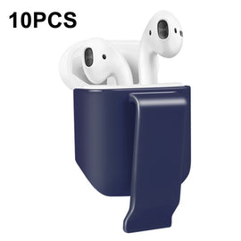 10 PCS Portable Headset Waist Hanging Protective Cover, Suitable For AirPods 2, Waist Hanging Navy, Waist Hanging Gray, Waist Hanging White, Waist Hanging Pink, Waist Hanging Red, Waist Hanging Black
