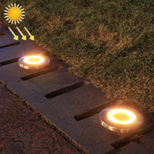 Load image into Gallery viewer, 2 PCS 20LEDs Outdoor Waterproof Solar Garden Light Lawn Buried Light, White Light, Yellow Light