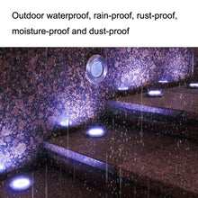 Load image into Gallery viewer, 2 PCS 20LEDs Outdoor Waterproof Solar Garden Light Lawn Buried Light, White Light, Yellow Light