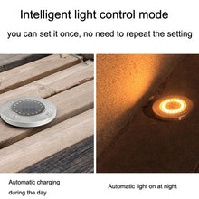 Load image into Gallery viewer, 2 PCS 20LEDs Outdoor Waterproof Solar Garden Light Lawn Buried Light, White Light, Yellow Light