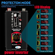 Load image into Gallery viewer, Home Solar Generator Inverter+30A Controller+18W 12V Solar Panel, Black 12V To 220V, Black 12V To 110V, Yellow 12V To 220V, Yellow 12V To 110V