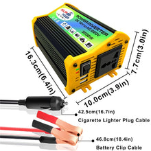Load image into Gallery viewer, Home Solar Generator Inverter+30A Controller+18W 12V Solar Panel, Specification:, Black 12V To 220V, Black 12V To 110V, Yellow 12V To 220V, Yellow 12V To 110V