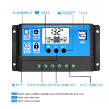Load image into Gallery viewer, Home Solar Generator Inverter+30A Controller+18W 12V Solar Panel, Specification:, Black 12V To 220V, Black 12V To 110V, Yellow 12V To 220V, Yellow 12V To 110V