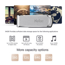 Load image into Gallery viewer, Netac U388 High Speed USB3.0 Metal Rotating Car Computer U Disk, 16GB, 32GB, 64GB, 128GB