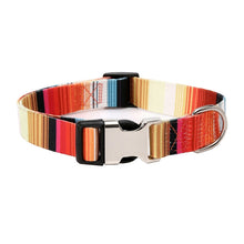 Load image into Gallery viewer, Pet Ethnic Style Polyester Cotton Print Pattern Collar, Size:, S: 1.5x27-43cm, M: 2.0x32-52cm, L: 2.5x38-61cm, XL: 2.5x43-71cm