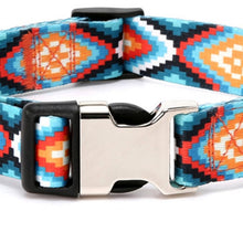 Load image into Gallery viewer, Pet Ethnic Style Polyester Cotton Print Pattern Collar, Size:, S: 1.5x27-43cm, M: 2.0x32-52cm, L: 2.5x38-61cm, XL: 2.5x43-71cm