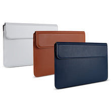 Load image into Gallery viewer, PU08DZ Leather Laptop Liner Bag with Stand Function, 13.3 inches, 14.1-15.4 inches