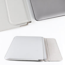 Load image into Gallery viewer, PU08DZ Leather Laptop Liner Bag with Stand Function, 13.3 inches, 14.1-15.4 inches