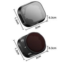 Load image into Gallery viewer, RCSTQ Aluminum Alloy Adjustable Filter Accessories for DJI Mini 3 Pro,Style: UV+CPL+ND8+ND16+ND32+ND64 6 In 1, UV, CPL, ND8, ND16, ND32, ND64, 4 In 1 Set, 6 In 1 Set