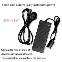 Load image into Gallery viewer, 220V To 12V Power Converter 10A15A Car to Household Power Adapter, Plug Type:, 15A US Plug, 15A EU Plug, 15A UK Plug