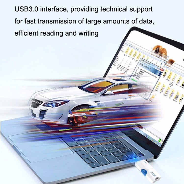 Netac U905 High Speed USB3.0 Retractable Car Music Computer USB Flash Drive, 16GB, 32GB, 64GB, 128GB, 256GB