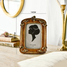 Load image into Gallery viewer, Retro Imitation Wood Home Decor Photo Frames, Spec:, Square-6 inches, Square-7 inches, Arched-6 inches, Arched-7 inches, Oval-6 inches, Oval-7 inches, Bow Round Box, A Model, B Model, C Model, D Model