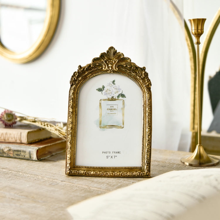Retro Imitation Wood Home Decor Photo Frames, Spec:, Square-6 inches, Square-7 inches, Arched-6 inches, Arched-7 inches, Oval-6 inches, Oval-7 inches, Bow Round Box, A Model, B Model, C Model, D Model