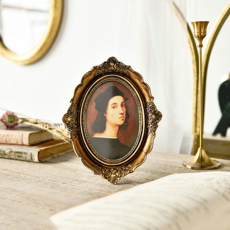 Retro Imitation Wood Home Decor Photo Frames, Spec:, Square-6 inches, Square-7 inches, Arched-6 inches, Arched-7 inches, Oval-6 inches, Oval-7 inches, Bow Round Box, A Model, B Model, C Model, D Model