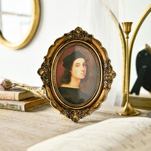 Load image into Gallery viewer, Retro Imitation Wood Home Decor Photo Frames, Spec:, Square-6 inches, Square-7 inches, Arched-6 inches, Arched-7 inches, Oval-6 inches, Oval-7 inches, Bow Round Box, A Model, B Model, C Model, D Model