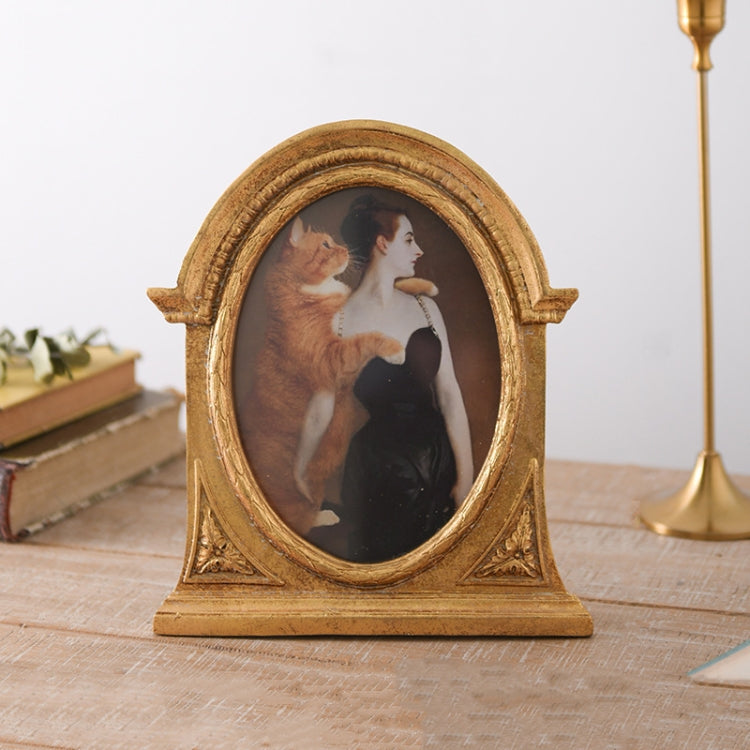 Retro Imitation Wood Home Decor Photo Frames, Spec:, Square-6 inches, Square-7 inches, Arched-6 inches, Arched-7 inches, Oval-6 inches, Oval-7 inches, Bow Round Box, A Model, B Model, C Model, D Model