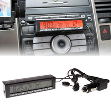 Load image into Gallery viewer, Car Inside And Outside Dual Temperature+Clock+Voltage LED Electronic Display, 4 in 1 Orange+Blue