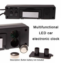 Load image into Gallery viewer, Car Inside And Outside Dual Temperature+Clock+Voltage LED Electronic Display, 4 in 1 Orange+Blue