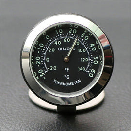 Night Light Car Thermometer Metal Ornaments, Black Thermometer