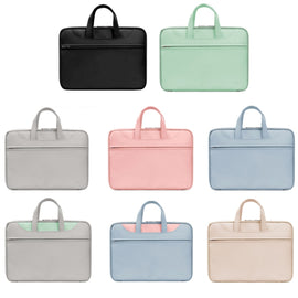 Baona BN-Q006 PU Leather Full Opening Laptop Handbag, For 11/12 inches, For 13/13.3/14 inches, For 15/15.6 inches, For 16/17 inches