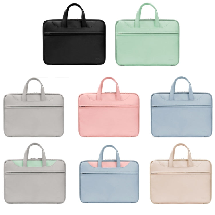 Baona BN-Q006 PU Leather Full Opening Laptop Handbag, For 11/12 inches, For 13/13.3/14 inches, For 15/15.6 inches, For 16/17 inches