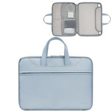 Load image into Gallery viewer, Baona BN-Q006 PU Leather Full Opening Laptop Handbag, For 11/12 inches, For 13/13.3/14 inches, For 15/15.6 inches, For 16/17 inches
