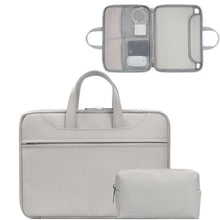 Load image into Gallery viewer, Baona BN-Q006 PU Leather Full Opening Laptop Handbag, For 11/12 inches, For 13/13.3/14 inches, For 15/15.6 inches, For 16/17 inches