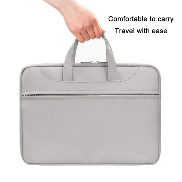 Baona BN-Q006 PU Leather Full Opening Laptop Handbag, For 11/12 inches, For 13/13.3/14 inches, For 15/15.6 inches, For 16/17 inches