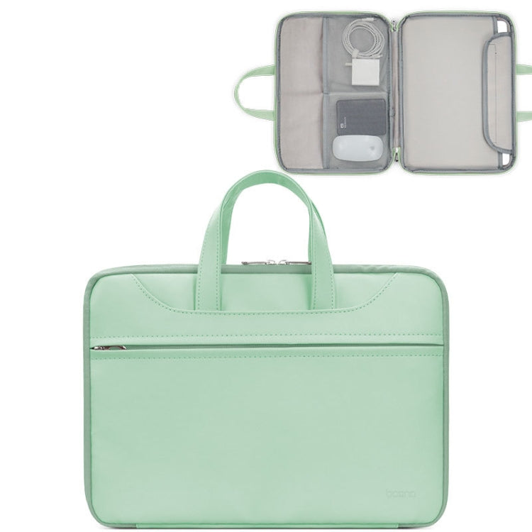 Baona BN-Q006 PU Leather Full Opening Laptop Handbag, For 11/12 inches, For 13/13.3/14 inches, For 15/15.6 inches, For 16/17 inches