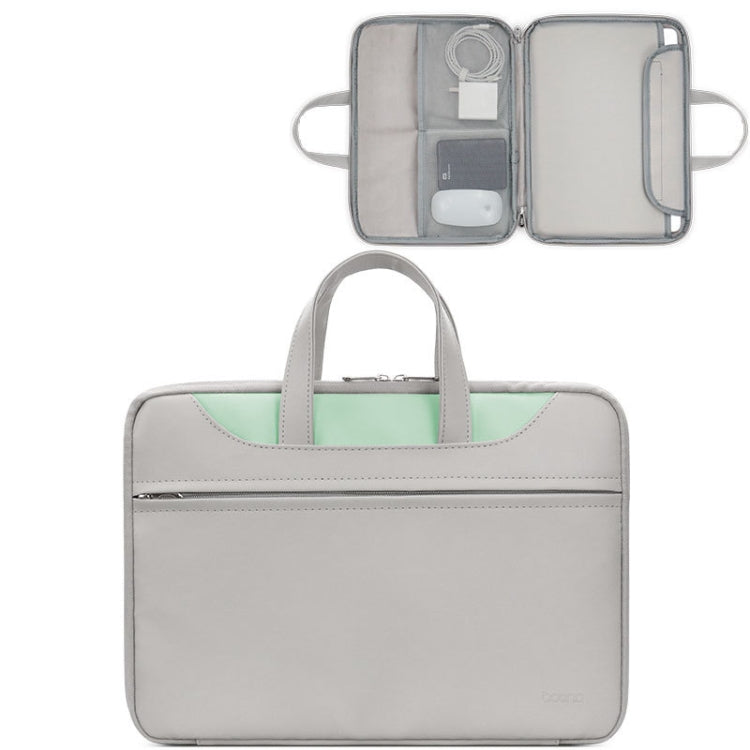 Baona BN-Q006 PU Leather Full Opening Laptop Handbag, For 11/12 inches, For 13/13.3/14 inches, For 15/15.6 inches, For 16/17 inches