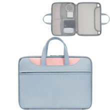Load image into Gallery viewer, Baona BN-Q006 PU Leather Full Opening Laptop Handbag, For 11/12 inches, For 13/13.3/14 inches, For 15/15.6 inches, For 16/17 inches