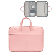 Load image into Gallery viewer, Baona BN-Q006 PU Leather Full Opening Laptop Handbag, For 11/12 inches, For 13/13.3/14 inches, For 15/15.6 inches, For 16/17 inches