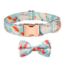 Load image into Gallery viewer, Rose Gold Buckle Pet Detachable Bow Collar, Size:, S 1.5x28-40cm, M 2.0x33-50cm, L 2.5x38-60cm, XL 2.5x43-70cm
