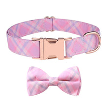 Load image into Gallery viewer, Rose Gold Buckle Pet Detachable Bow Collar, Size:, S 1.5x28-40cm, M 2.0x33-50cm, L 2.5x38-60cm, XL 2.5x43-70cm