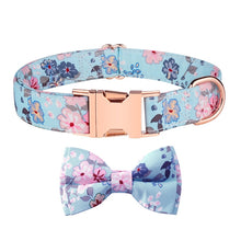 Load image into Gallery viewer, Rose Gold Buckle Pet Detachable Bow Collar, Size:, S 1.5x28-40cm, M 2.0x33-50cm, L 2.5x38-60cm, XL 2.5x43-70cm