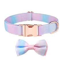 Load image into Gallery viewer, Rose Gold Buckle Pet Detachable Bow Collar, Size:, S 1.5x28-40cm, M 2.0x33-50cm, L 2.5x38-60cm, XL 2.5x43-70cm