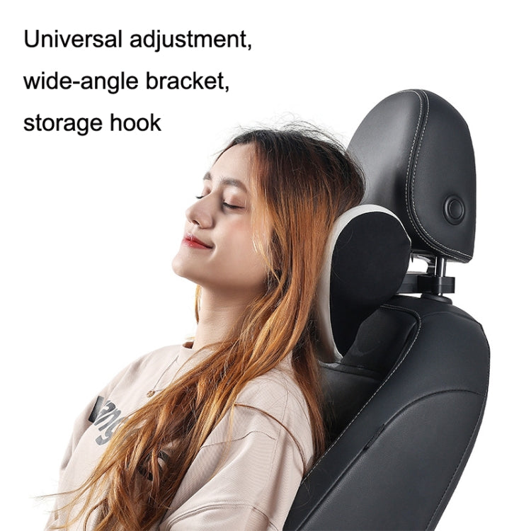 A09 Car Seat Headrest Memory Foam Comfortable Neck Pillow, Style:, With Stand  (Blue), With Stand  (Gray), Without Stand (Black), Without Stand (White), Without Stand (Orange), Without Stand (Pink), With Stand (Black), Without Stand (Coffee)           ...