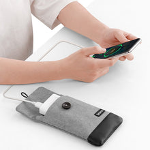 Load image into Gallery viewer, Baona Waterproof Data Cable Protective Bag, Spec:, Small (Gray), Small (Black), Large (Gray), Large (Black), Hidden Buckle Small (Gray), Hidden Buckle Small (Black), Hidden Buckle large (Gray), Hidden Buckle Large (Black)