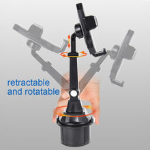 Load image into Gallery viewer, Central Control Cup Holder Adjustable Length Mobile Phone Bracket Car Navigation Bracket, Central Control Cup Holder
