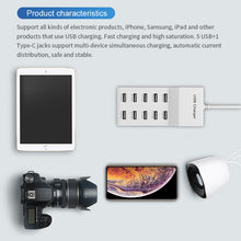 Load image into Gallery viewer, USB Multi-port Charger Mobile Phone Fast Charging Universal Fast Adapter, 10 Interface US Plug, 10 Interface EU Plug, 4 Interface US Plug, 4 Interface EU Plug