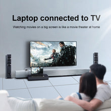 Load image into Gallery viewer, HDTV Female To VGA Male With Audio Adapter Computer Monitor TV Projector Converter, White, Gold, Black