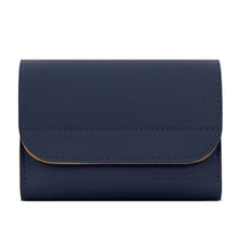 Load image into Gallery viewer, Baona BN-Q009 Small Leather Mouse Charger Storage Bag, Deep Blue+Yellow, Gray Green+Light Green, Silver+Blue
