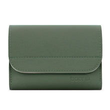 Load image into Gallery viewer, Baona BN-Q009 Small Leather Mouse Charger Storage Bag, Deep Blue+Yellow, Gray Green+Light Green, Silver+Blue