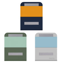 Load image into Gallery viewer, Baona BN-Q009 Small Leather Mouse Charger Storage Bag, Deep Blue+Yellow, Gray Green+Light Green, Silver+Blue