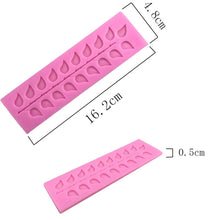 Load image into Gallery viewer, Long Strip Lace Tree Leaf  Fondant Silicone Mold, Long Strip Lace