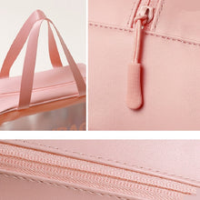 Load image into Gallery viewer, 2 PCS Frosted Translucent Waterproof Storage Bag Cosmetic Bag Swimming Bag Wash Bag, Black M, Black M 2 Handles, Black L, Pink S, Pink M, Pink M 2 Handles, Pink L, White S, White M, White M 2 Handles, White L, Blue S, Blue M, Blue M 2 Handles, Blue L